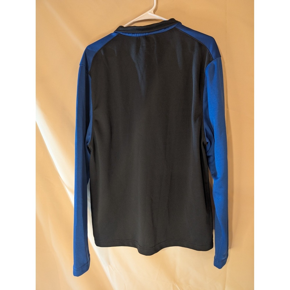 JOS. A. BANK Leadbetter Golf 1/4 Zip Pullover Men's L Black Blue Long‎ Sleeve - Picture 2 of 3